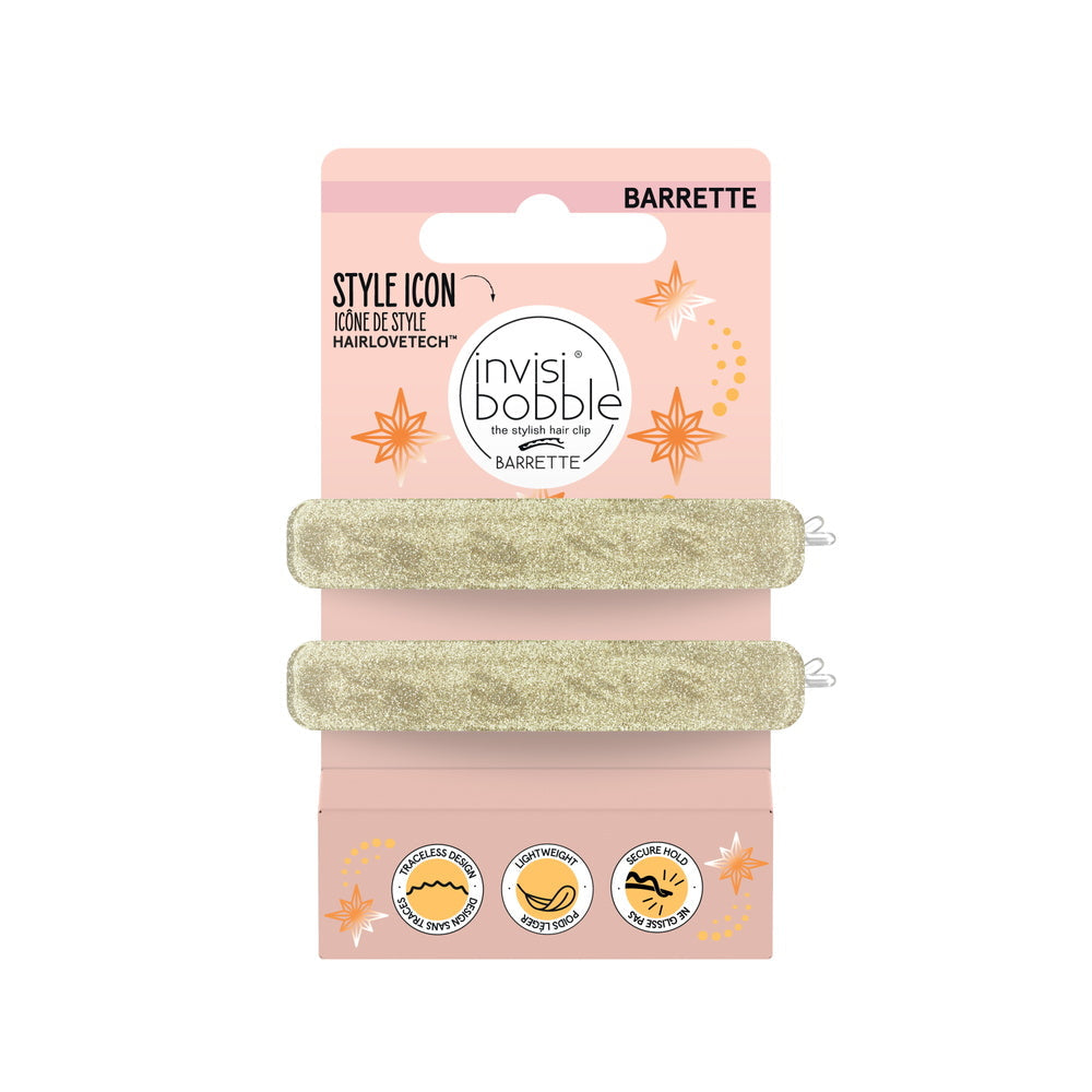 Barrettes dorées invisibobble